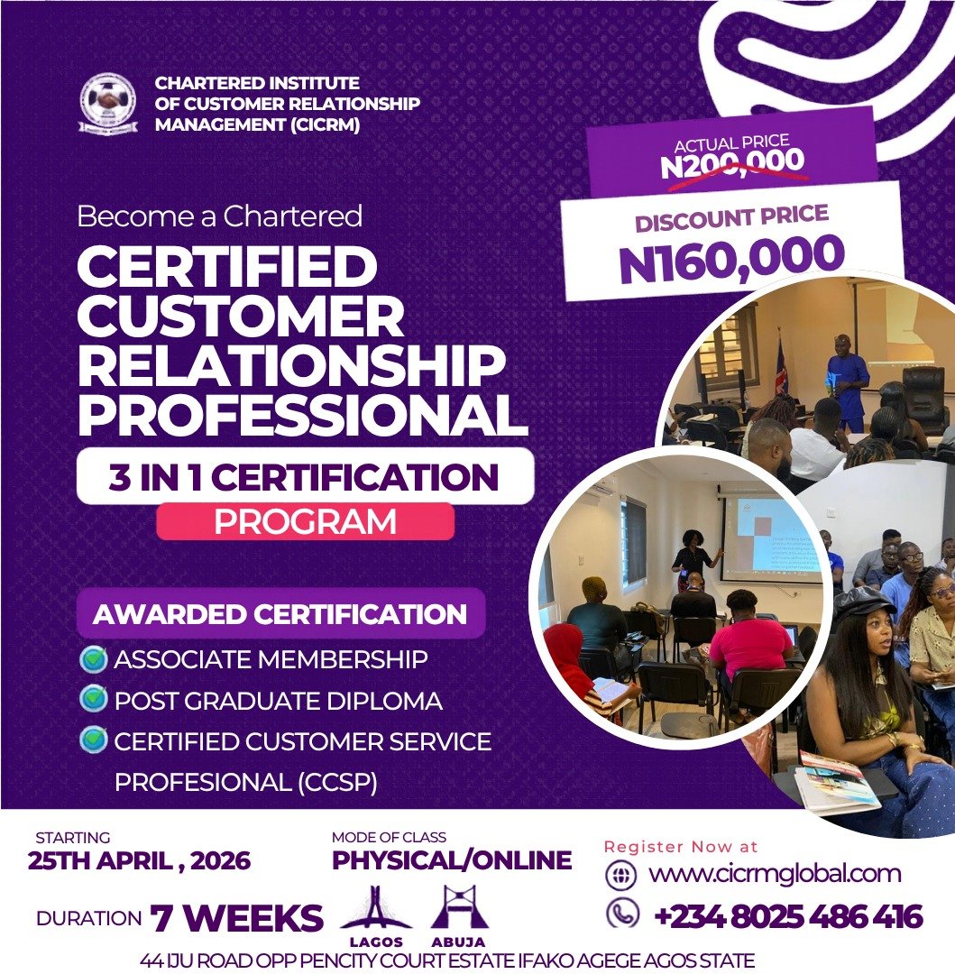 Training – Chartered Institute of Customer Relationship Management